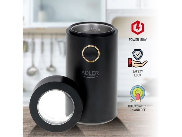Adler AD 4446bg, Bladkvern, 75 g, Plast, Sort, 150 W, 720 g