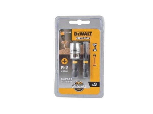 Extreme DeWALT IMPACT TORSION - Ruuvimeisselin kärki - 2 kpl - Phillips - PH2 - pituus: 50 mm
