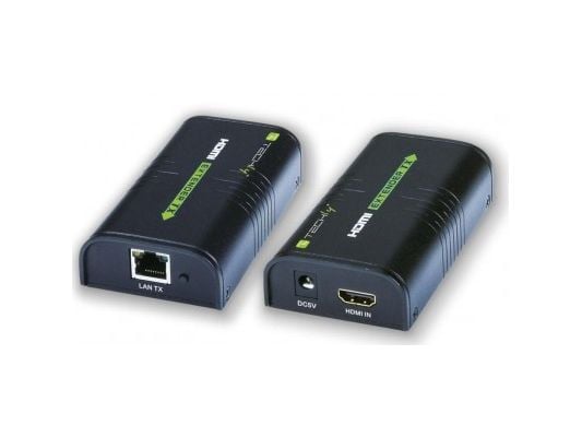 Techly IDATA EXTIP-373, 1920 x 1200 piksler, AV-sender og -mottaker, 120 m, Sort, HDCP