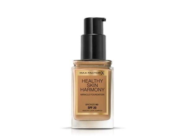 Max Factor Healthy Skin Harmony, Pumpflaska, Kräm, Bronze, Solkysst hud, Universal, Mattgörande, Fuktgivande, Shine, Utjämnande