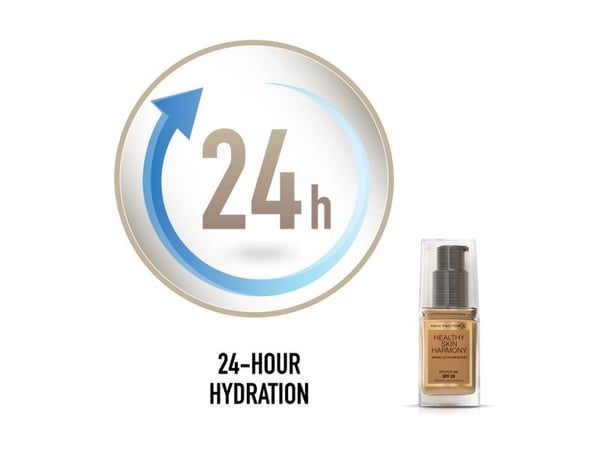 Max Factor Healthy Skin Harmony, Pumpflaska, Kräm, Bronze, Solkysst hud, Universal, Mattgörande, Fuktgivande, Shine, Utjämnande