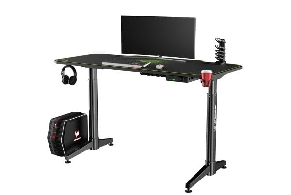 Ultradesk UDESKLVAGN, Rett, Friform, Spilling, Grønn, 720 - 1240 mm, 1400 mm