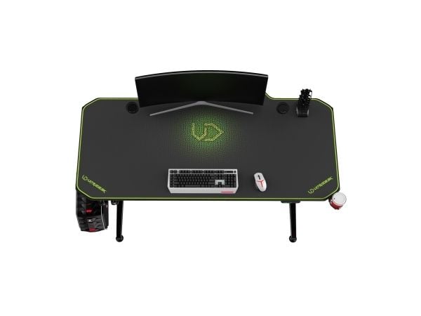 Ultradesk UDESKLVAGN, Rett, Friform, Spilling, Grønn, 720 - 1240 mm, 1400 mm