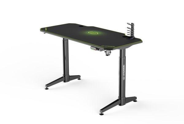 Ultradesk UDESKLVAGN, Rett, Friform, Spilling, Grønn, 720 - 1240 mm, 1400 mm
