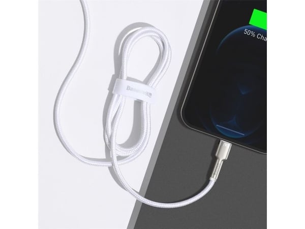 Baseus Cafule, 1 m, Lightning, USB A, Hankjønn, Hankjønn, Hvit