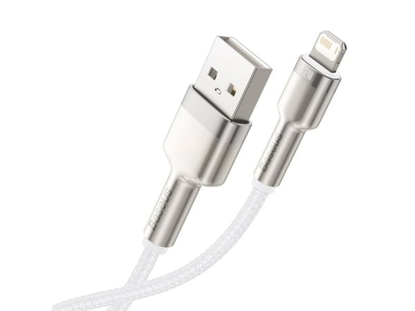 Baseus Cafule, 1 m, Lightning, USB A, Hankjønn, Hankjønn, Hvit
