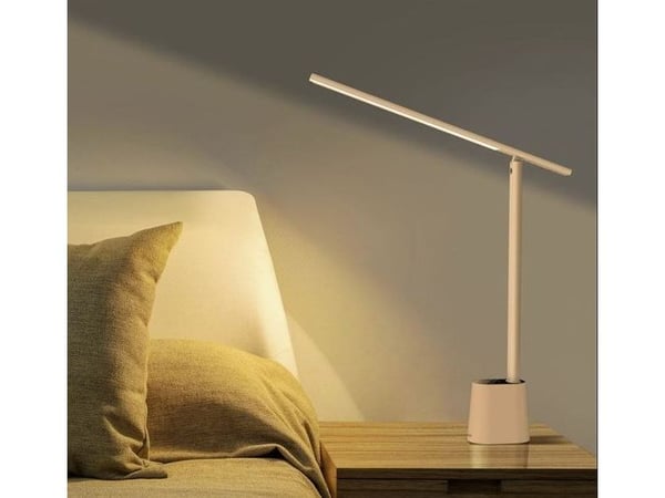 Baseus Smart Eye - Skrivebordslampe - LED - 5 W - varmt/miks/kjølig lys - 3000/4500/6000 K - hvit