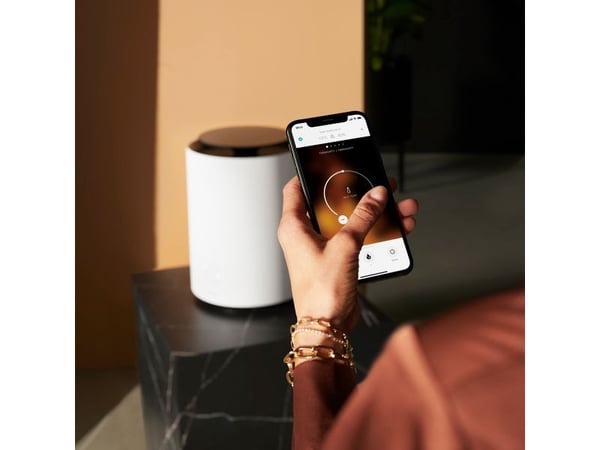 Duux Threesixty 2, Sähkökäyttöinen lämpötuuletin, Keraaminen, Android, iOS, Sisätila, Vastaanotto, Taulukko, Valkoinen