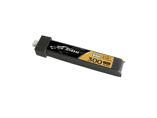 Batteri Tattu LiPo 300mAh 3,8V 75C 1S1P HV BT2.0.5 (5stk)