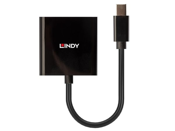 Lindy 41736, Mini DisplayPort, DVI-D, 0,16 m, Musta