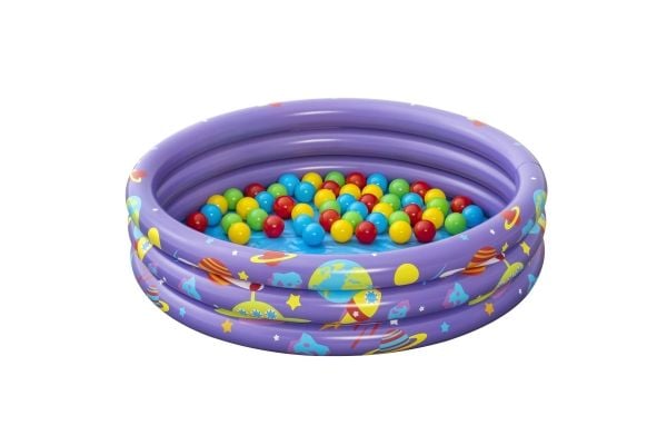 Bestway puhallettava uima-allas palloilla Intergalactic 1,02 m x 25 cm