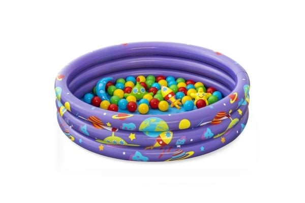 Bestway puhallettava uima-allas palloilla Intergalactic 1,02 m x 25 cm