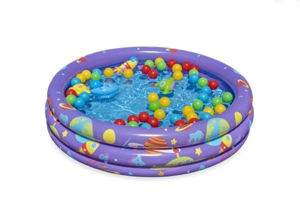 Bestway puhallettava uima-allas palloilla Intergalactic 1,02 m x 25 cm