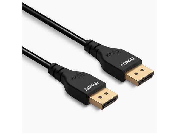 Lindy 36461, 1 m, DisplayPort, DisplayPort, Hankjønn, Hankjønn, 7680 x 4320 piksler
