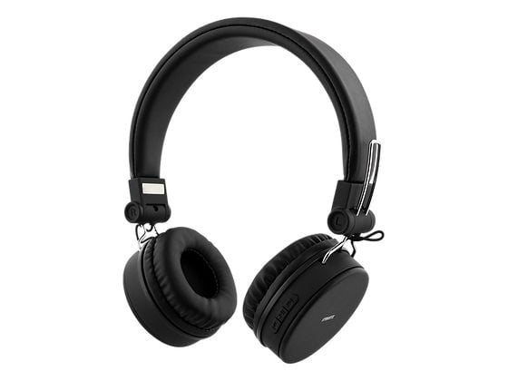 Streetz BT200 Foldable on-ear BT headset, 3.5 mm, black, Ledning & Trådløs, Musikk, 20 - 20000 Hz, 176 g, Hodesett, Svart