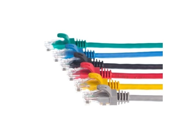 Netrack - Patch-kabel - RJ-45 (hane) till RJ-45 (hane) - UTP - CAT 5e - formpressad, hakfri - blå