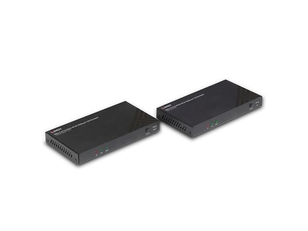 LINDY - Sender og mottaker - video, lyd, infrarød og seriell utvidelse - HDMI, HDBaseT - over CAT 6 - opptil 100 m (38340)