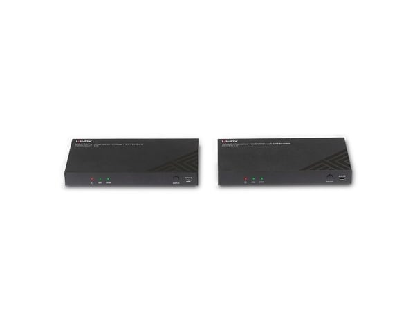 LINDY - Sender og mottaker - video, lyd, infrarød og seriell utvidelse - HDMI, HDBaseT - over CAT 6 - opptil 100 m (38340)