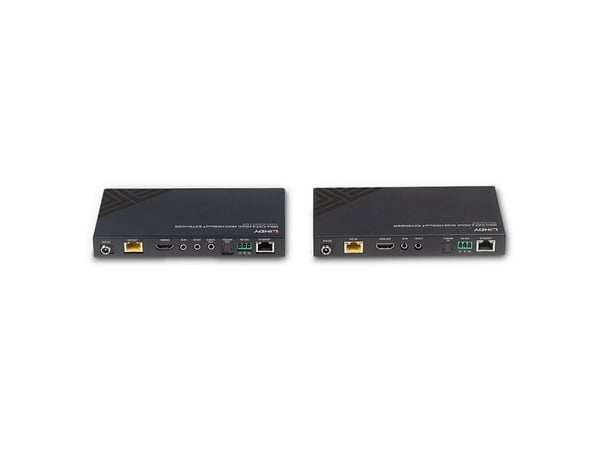 LINDY - Sender og mottaker - video, lyd, infrarød og seriell utvidelse - HDMI, HDBaseT - over CAT 6 - opptil 100 m (38340)