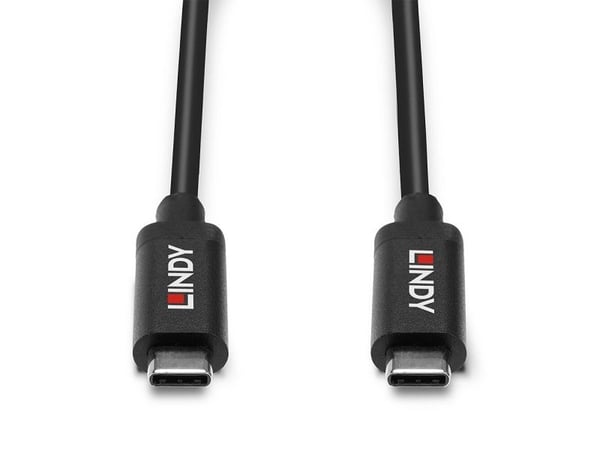 Lindy 43348, 3 m, USB C, USB C, USB 3.2 Gen 2 (3.1 Gen 2), 10 Gbit/s, Svart