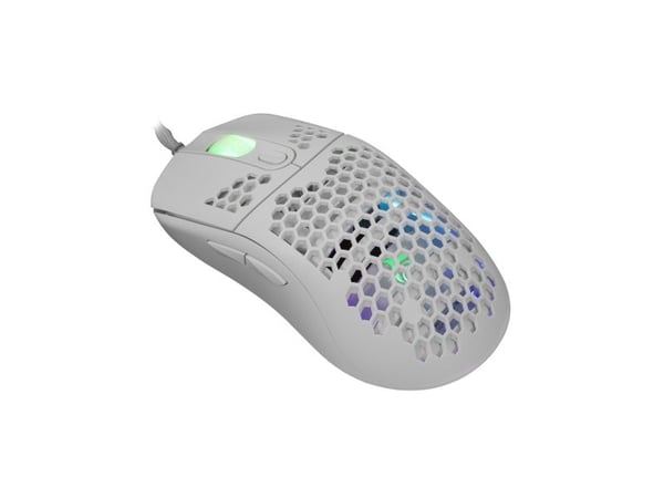 White Shark GALAHAD White, Ambidekstriøs, Optisk, USB Type-A, 7200 DPI, Hvit