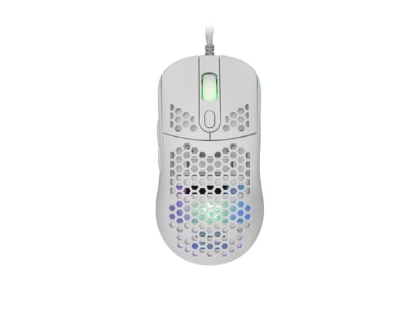 White Shark GALAHAD White, Ambidekstriøs, Optisk, USB Type-A, 7200 DPI, Hvit