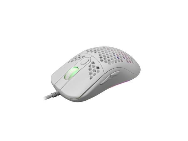 White Shark GALAHAD White, Ambidekstriøs, Optisk, USB Type-A, 7200 DPI, Hvit