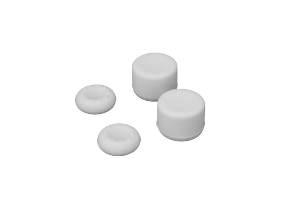 White Shark WHEEZER, Analoginen ohjaimen kädensija, PlayStation 5, Valkoinen, Silikoni