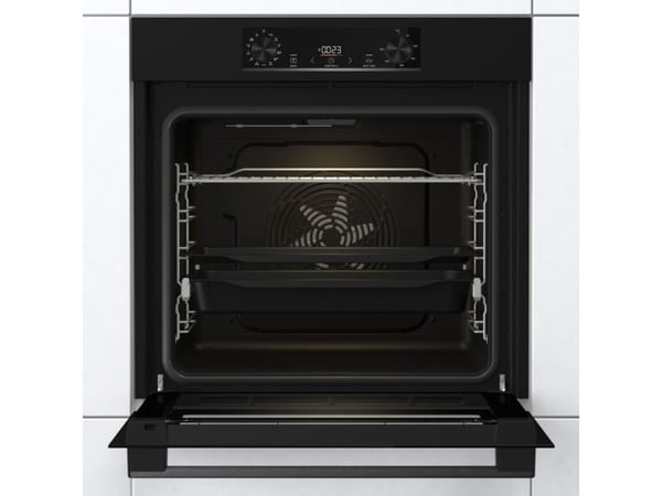 Gorenje Essential BOS6737E06B - Ovn - med dampfunksjon - innebygd - fordypning - bredde: 56 cm - dybde: 55 cm - høyde: 59 cm - med selvrens - Klass...