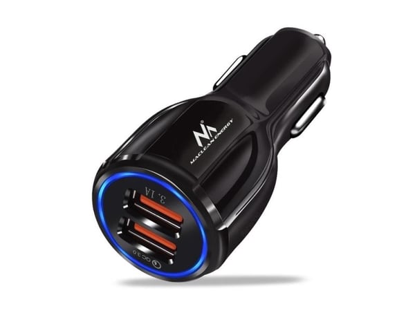 Car charger Maclean MCE478 B QC 3.0 2xUSBblack