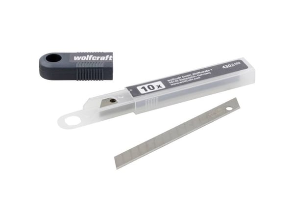 wolfcraft GmbH 4302000, 10 stk, 9 mm, 0,5 mm, Rustfrit stål, Blisteri