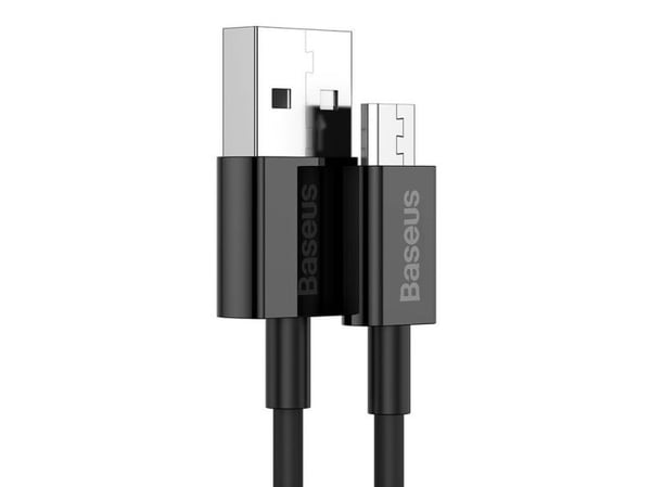 Baseus Superior, 2 m, USB A, Micro-USB A, USB 2.0, 480 Mbit/s, Hvid