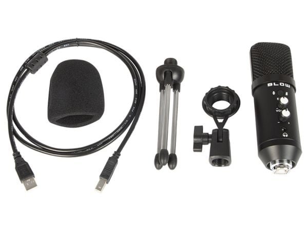 BLOW 33-051#, PC-mikrofon, -34 dB, 20 - 20000 Hz, 1000 O, 130 dB, Rotasjon