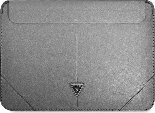 Guess Hihna GUCS14PSATLG 13/14" hopea / hopea Saffiano kolmio logo Guess Hihna GUCS14PSATLG 13/14" hopea / hopea Saffiano kolmio logo
