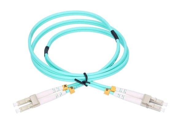 Extralink - Koblingskabel - LC/UPC-multimodus (hann) til LC/UPC-multimodus (hann) - 2 m - 3 mm - fiberoptisk - dupleks - OM3
