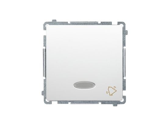 Kontakt-Simon BMD1L.01/11, Tryckknappsbrytare, Plast, Vit, IP20, IP44, 250 V, 10 A