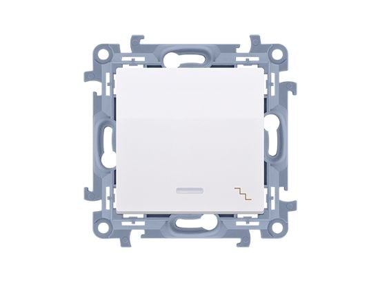 Kontakt-Simon CW6L.01/11, Muovi, Valkoinen, IP20, IP44, 250 V, 10 A, 77 mm