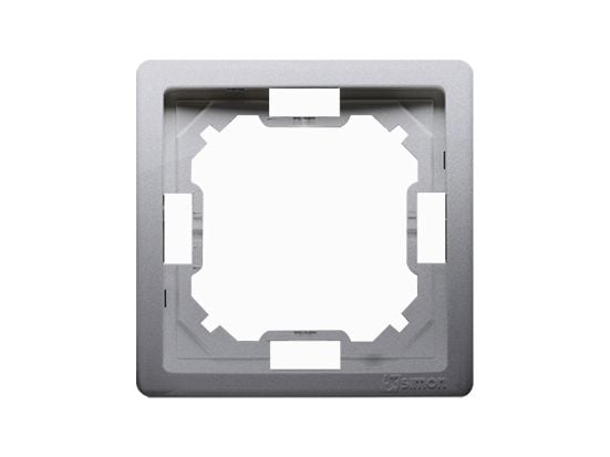 Contact-Simon Simon Basic inox enkeltramme (BMR1/21)