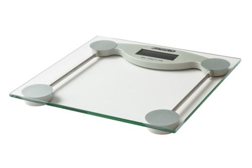 Mesko Home MS 8137, Elektronisk personvekt, 150 kg, 100 g, Gjennomsiktig, Hvit, kg, Rektangel