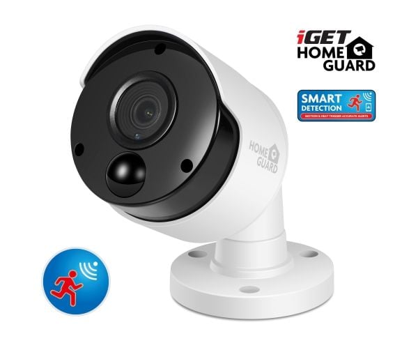 iGET HGNVK930CAM, Utendørs, Koblet med ledninger (ikke trådløs), Tak/Vegg, Hvit, IP66, CMOS