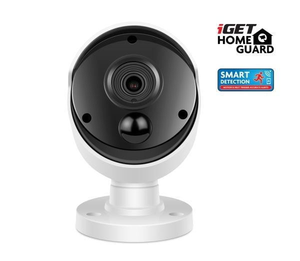 iGET HGNVK930CAM, Utendørs, Koblet med ledninger (ikke trådløs), Tak/Vegg, Hvit, IP66, CMOS