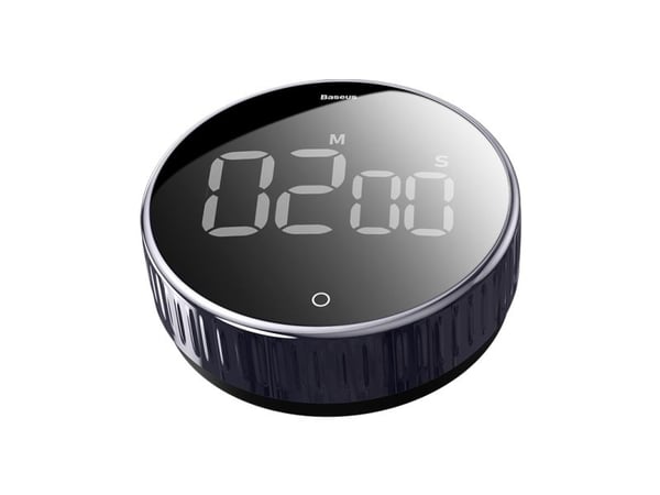 Baseus Heyo rotation countdown, Daglig tidtaker, Sort, Digitalt, LCD, Jekk, Rotasjon, 99 min