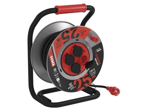 Emos P084254, 4 AC-pistorasia(a), Tyyppi F, 230 V, 4,35 A, 3000 W, 13,04 A