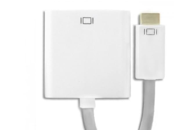 Qoltec - DVI-adapter - mini-DVI (hann) til DVI-I (hunn) - 17 cm