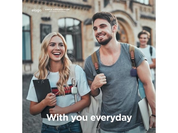 elago AirPods 3 silikoninen riippukotelo, Boks, silikoni, Indigo