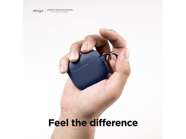 elago AirPods 3 silikoninen riippukotelo, Boks, silikoni, Indigo