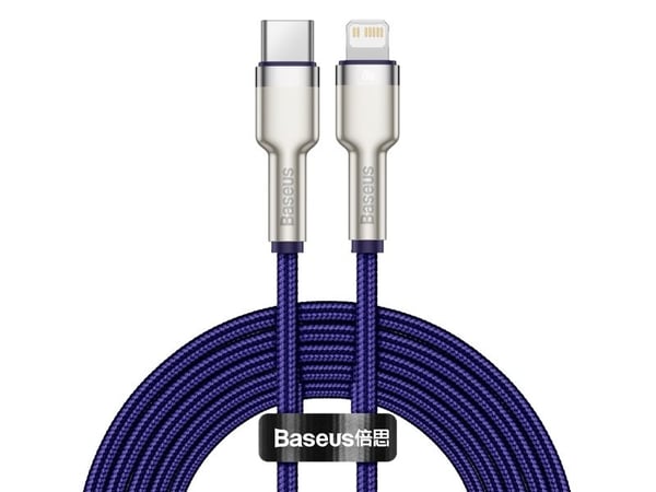 Baseus Baseus Cafule Metal Data USB cable USB Type C cable - Lightning 20 W Power Delivery 1 m purple (CATLJK-A05)