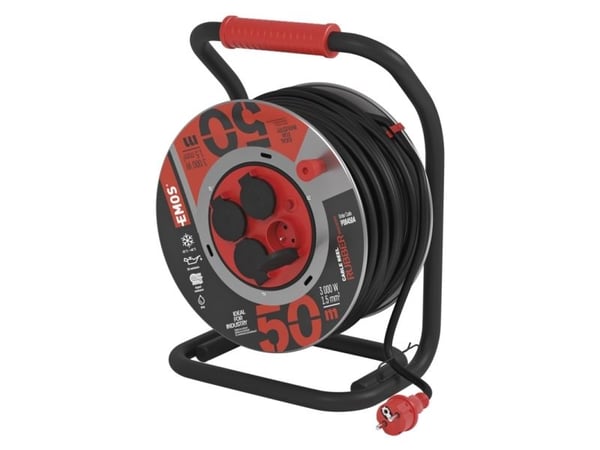 Emos P084504, 4 AC-pistorasia(a), Tyyppi F, 230 V, 4,35 A, 3000 W, 13,04 A