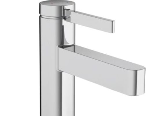hansGrohe Finoris 1-grebs håndvaskarmatur 100 med push-open bundventil krom