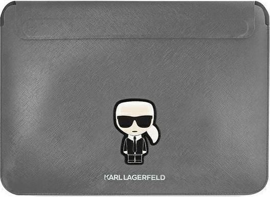 Karl Lagerfeld laptopfodral 13"-14" Saffiano Ikonik (KLCS14PISFG) silver